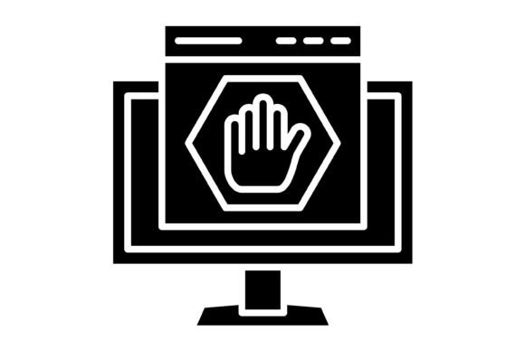 Ad Blocker Glyph Icon: Your Go-To Shield for Modern Design