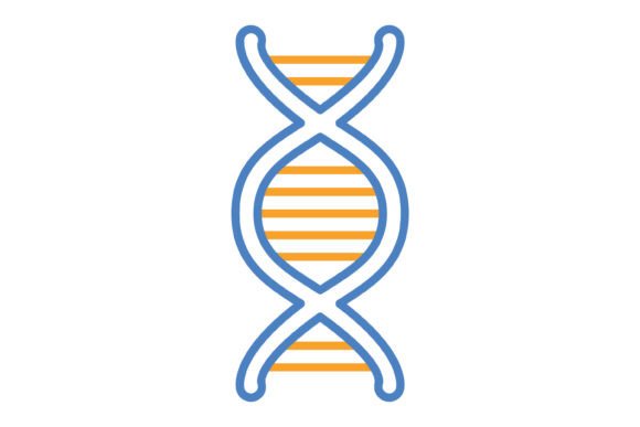 Dna Blue & Orange Line Icon: Versatile Icons for Modern Projects
