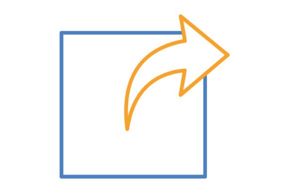 Export Blue & Orange Line Icon: Versatility for Every Project