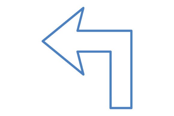 Mastering Navigation: The Turn Left Blue Line Icon