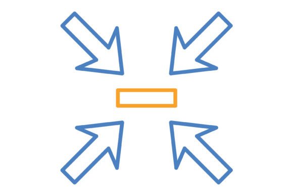 Shrink Blue & Orange Line Icon: A Dynamic Duo for Modern Design