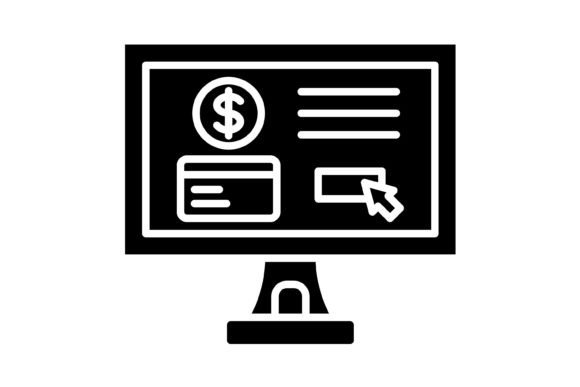 Streamline Your Brand with the Online Payment Glyph Icon