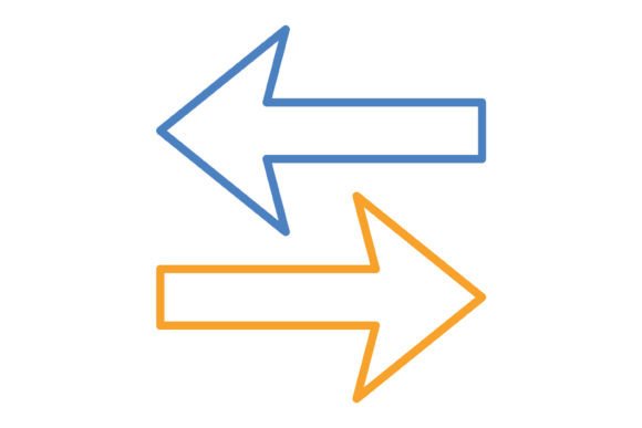 Why Left Right Blue & Orange Line Icons Elevate Design